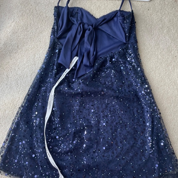 Lucy in the Sky Sequin Babydoll Dress - Picture 5 of 7